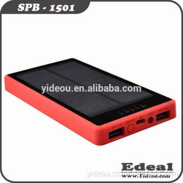 High capacity Solar power bank charge via sunlight